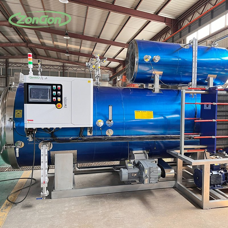 Full Automatic Milk Coffee Drinks Shaking Water Spray Retort Autoclave Sterilizer