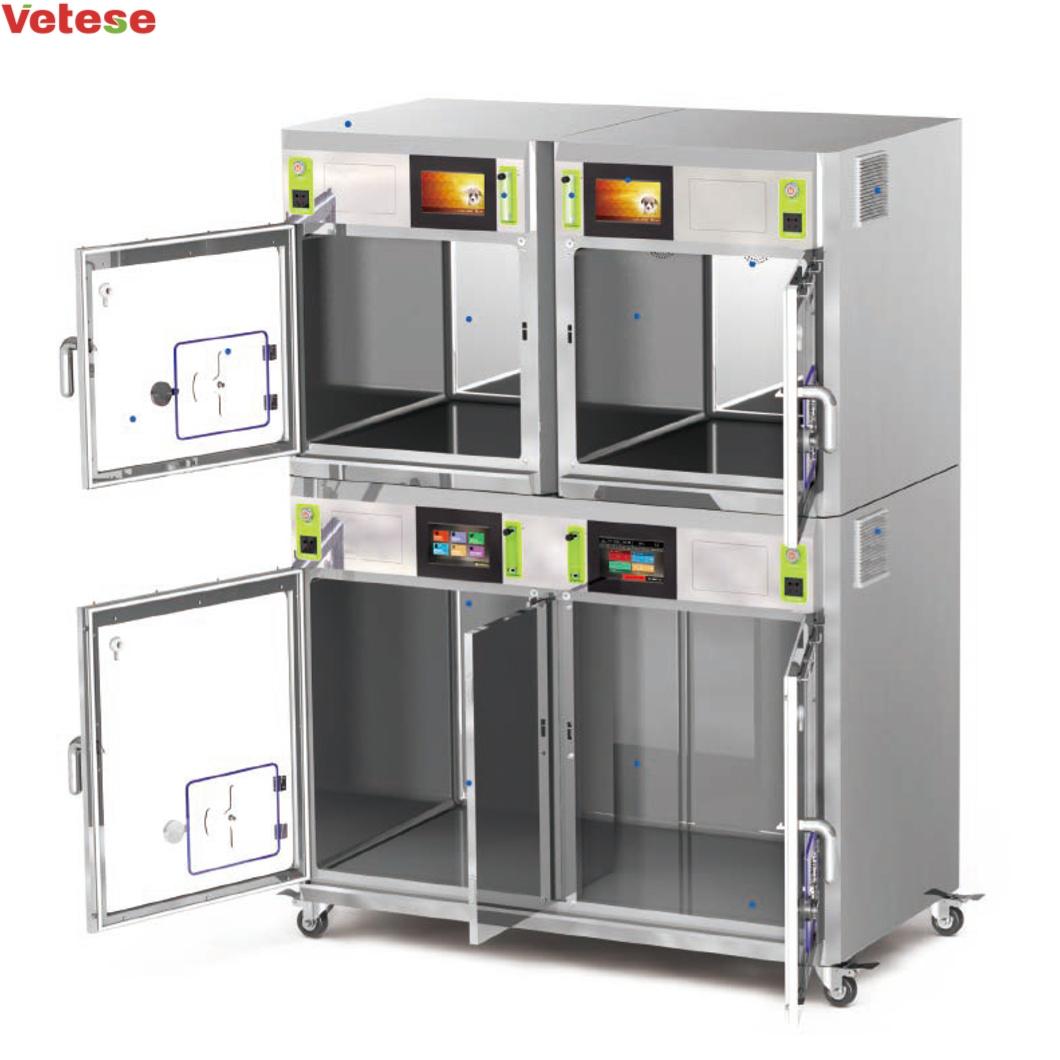 Professional Multifunction Veterinary Intensive Care Unit Stainless Steel Pet ICU Incubator