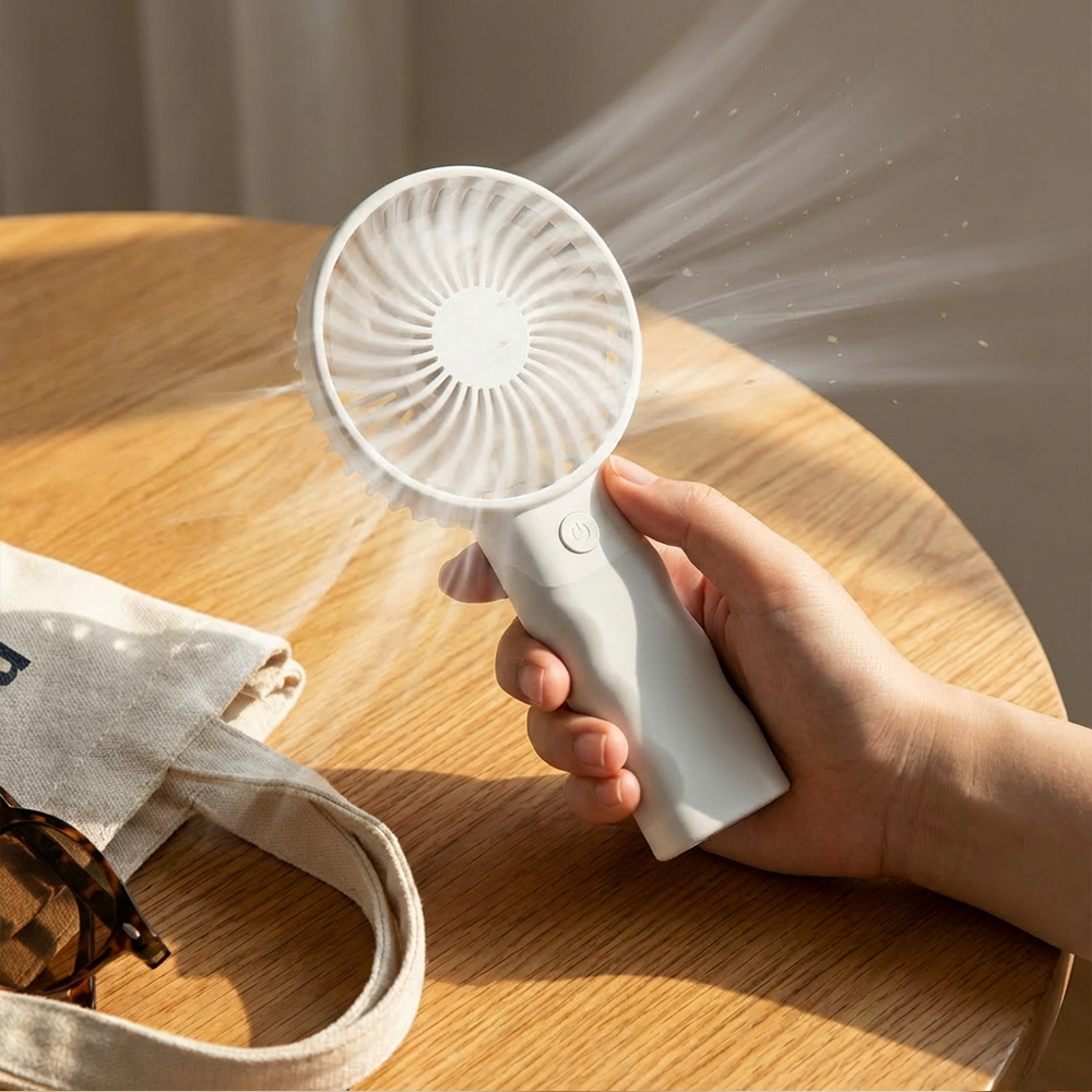 2026 Summer Handheld Pocket Air Cooler Fan High Quality Plastic USB Power For Outdoor Hotel RV Use Gifts
