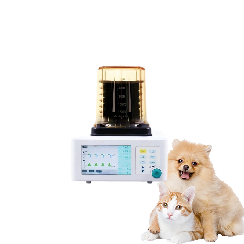 Pressure Volume Controlled Circle Breathing System Mechanical Bag-in-Bottle Vet Anesthesia Breathing Ventilator for Pets