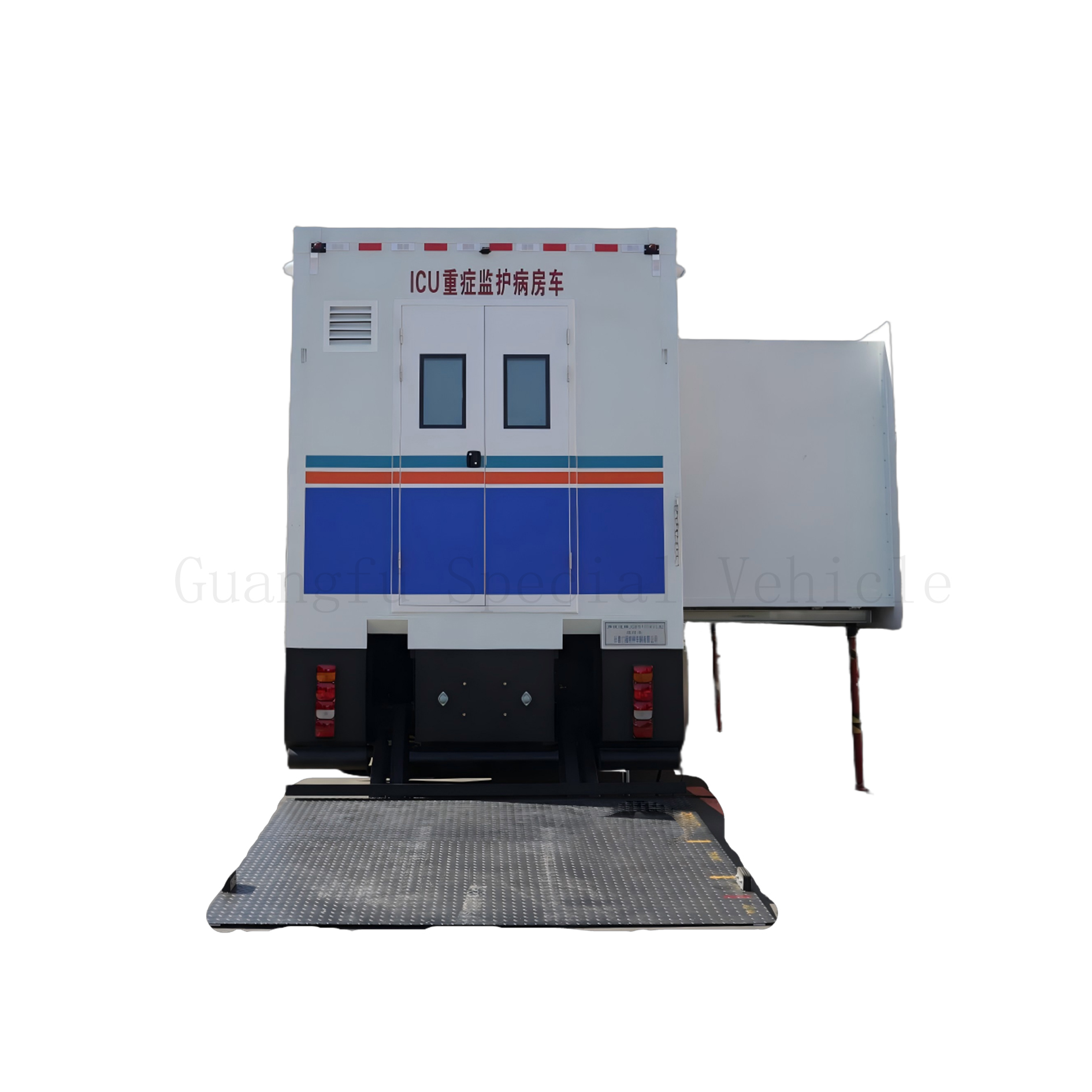ICU Intensive Care Unit Medical Vehicle Hospital-Grade Critical Care Wards Emergency Rescue for Critically Ill Patients