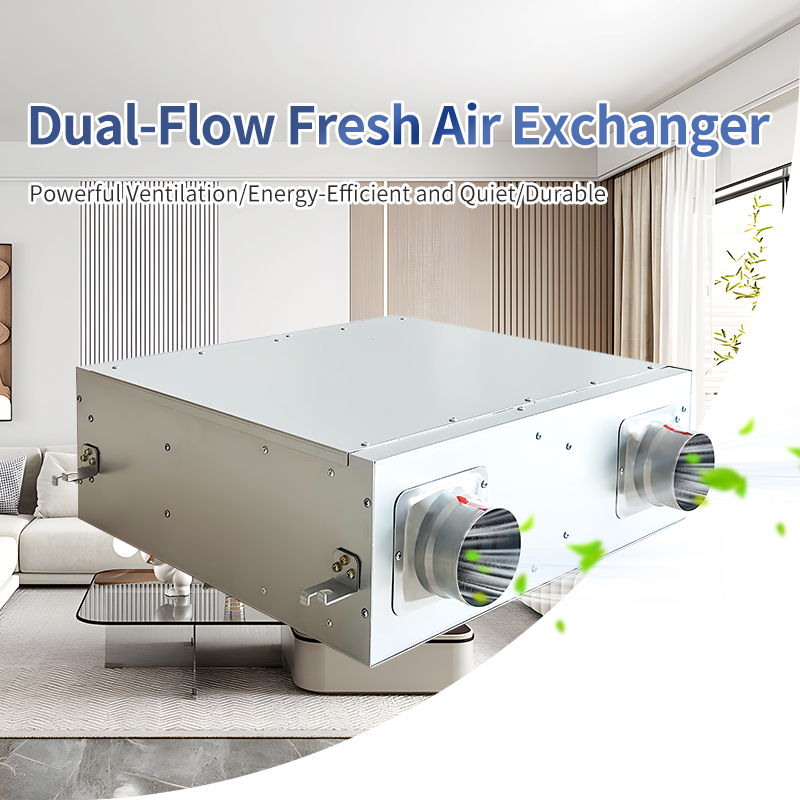 Top-Selling Lightweight Bidirectional Flow Fresh Air Ventilator with High-Strength Sheet Metal and Dual-Channel Ventilation
