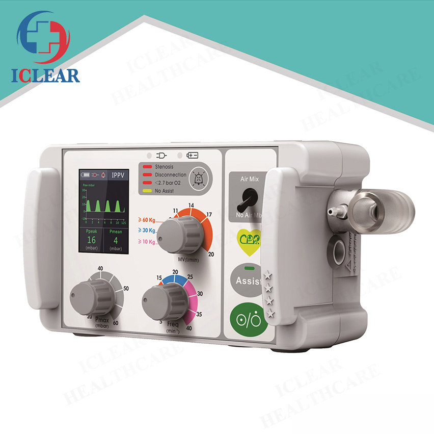 Medical Hospital Portable Rescue Emergency Transport Ventilator