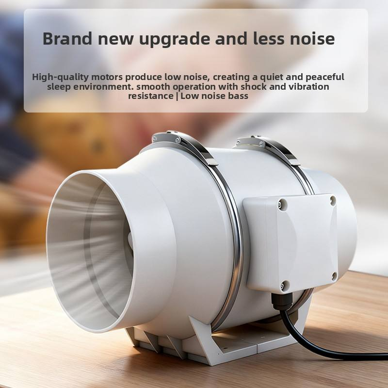 Low Noise HVAC Systems Duct Exhaust Fan Powerful Mute Kitchen Oil Fume Ventilator Toilet Household Ventilation Fan