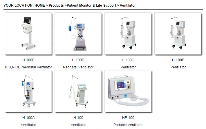 Neonatal Ventilator Display