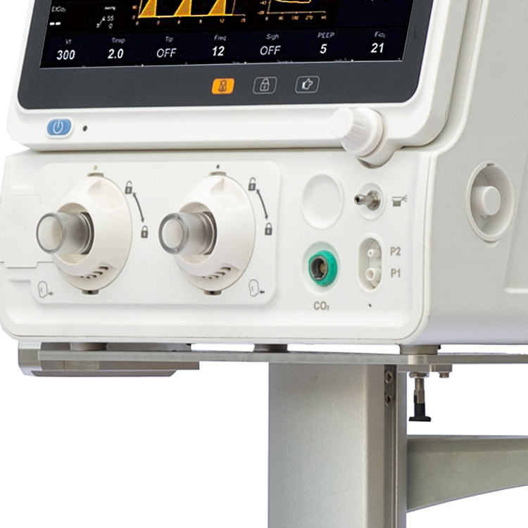 Medical Turbine Ventilator Respiratory ICU Ventilator for Pediatric to Adult ICU Respirator Veterinary Ventilator