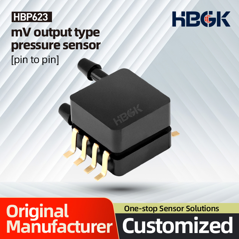 HBP623 2kPa Dual Inlet Airway Ventilator mV Differential Pressure Sensors, Dual Port Same Side Transducers