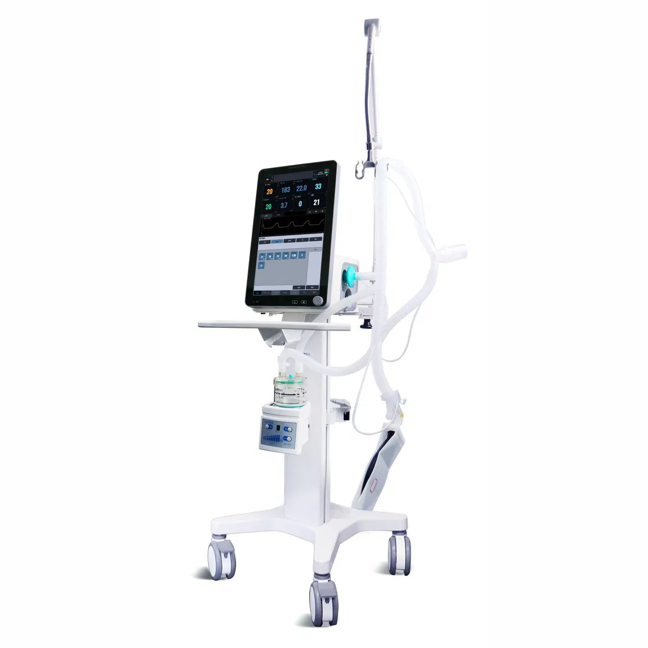 High End Turbine Drive Electrically Controlled ICU Ventilator for Adult Children and Infant