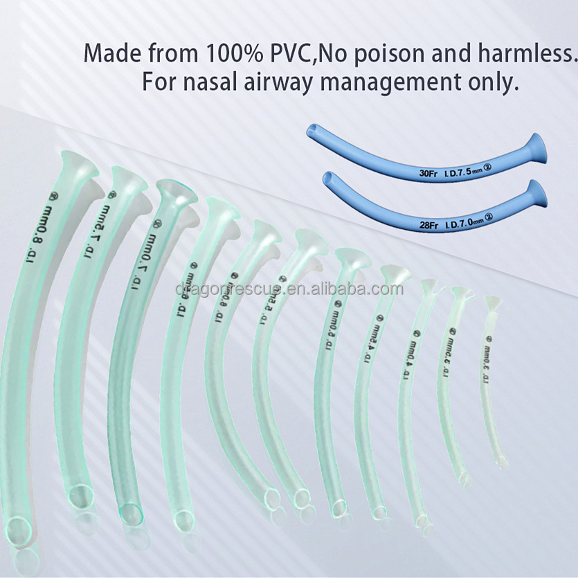 Factory Price Disposable Nasal Trumpet Tube Nasopharyngeal Airway Safe Nasopharyngeal Airway Tube