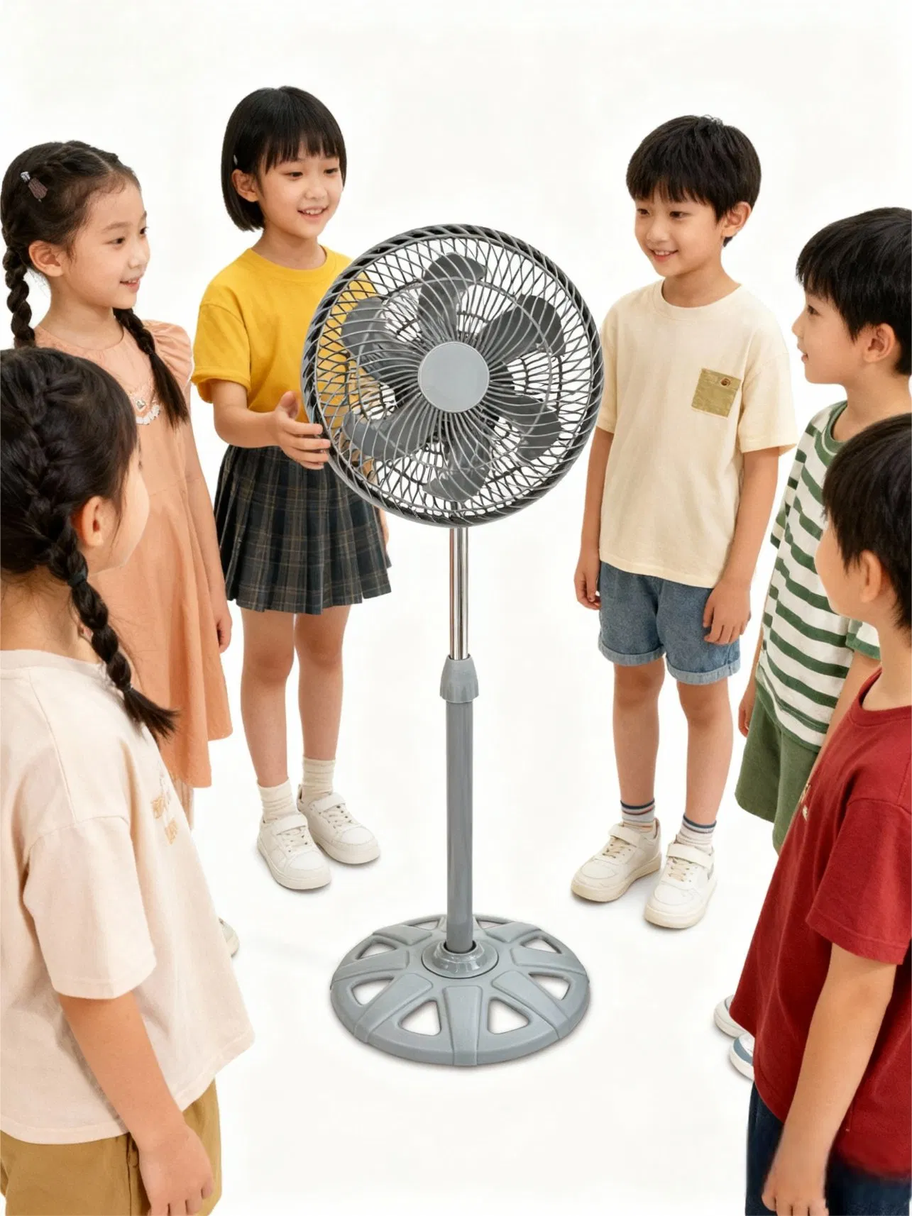 Energy Efficient/Good Quality/60W/Silent Mini/Cooling Standing Fan/Mechanical Control/Home Use Powerful Fan/6PCS Plastic Blades/Ventilation