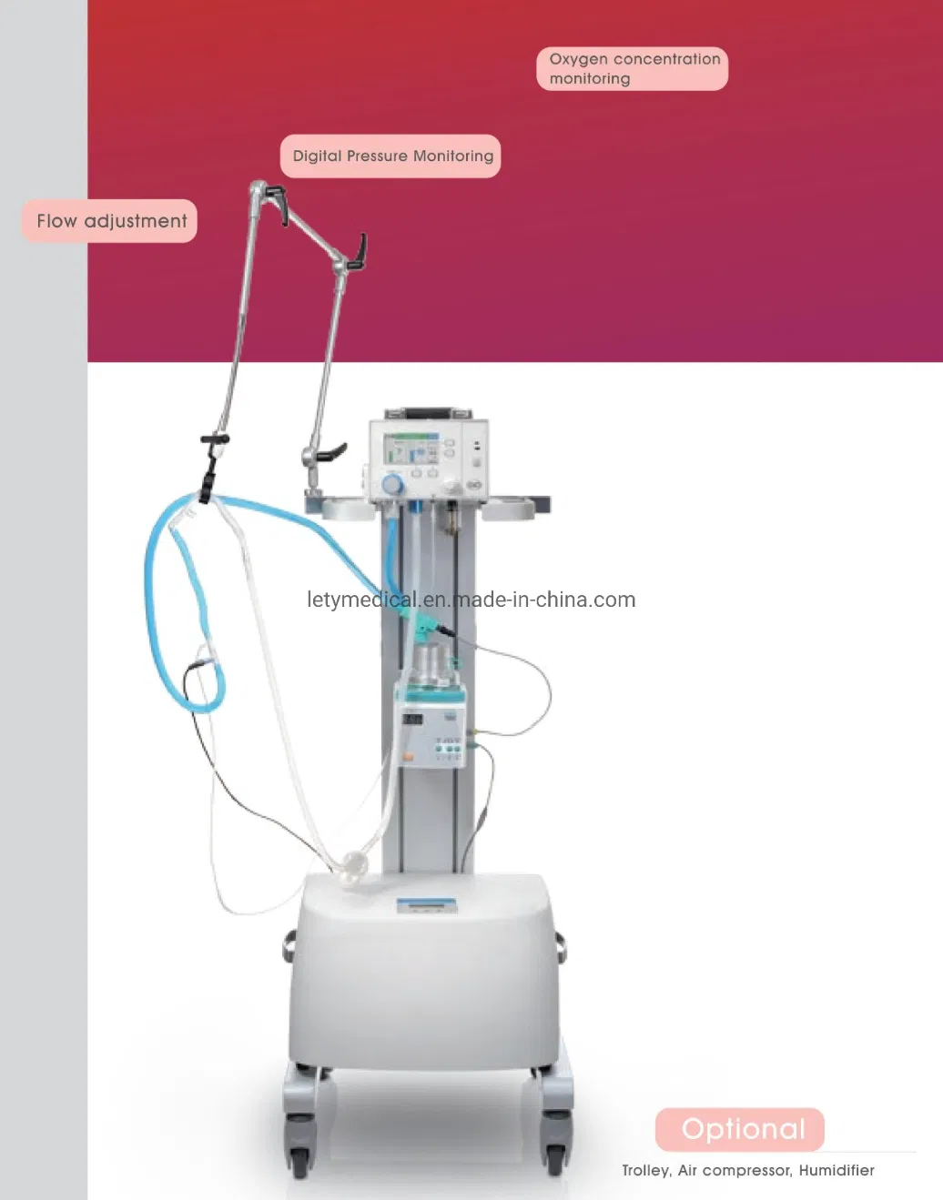 Ncpap CPAP Neonatal CPAP Pediatric Nicu Ventilator