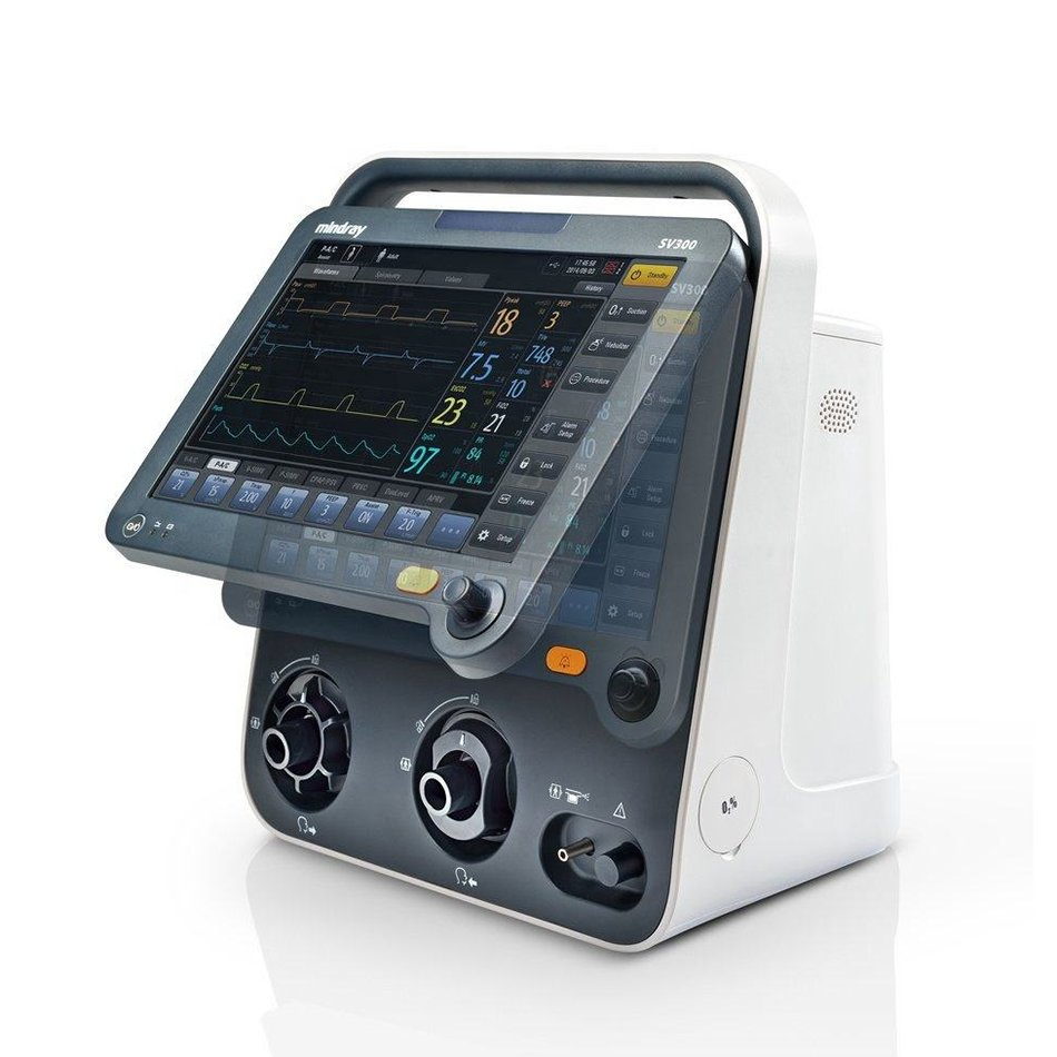 Mindray Sv350/Sv300 ICU Ventilator Multi Mode Invasive Non Invasive High Flow Oxygen Therapy Ventilation Pediatric Adul