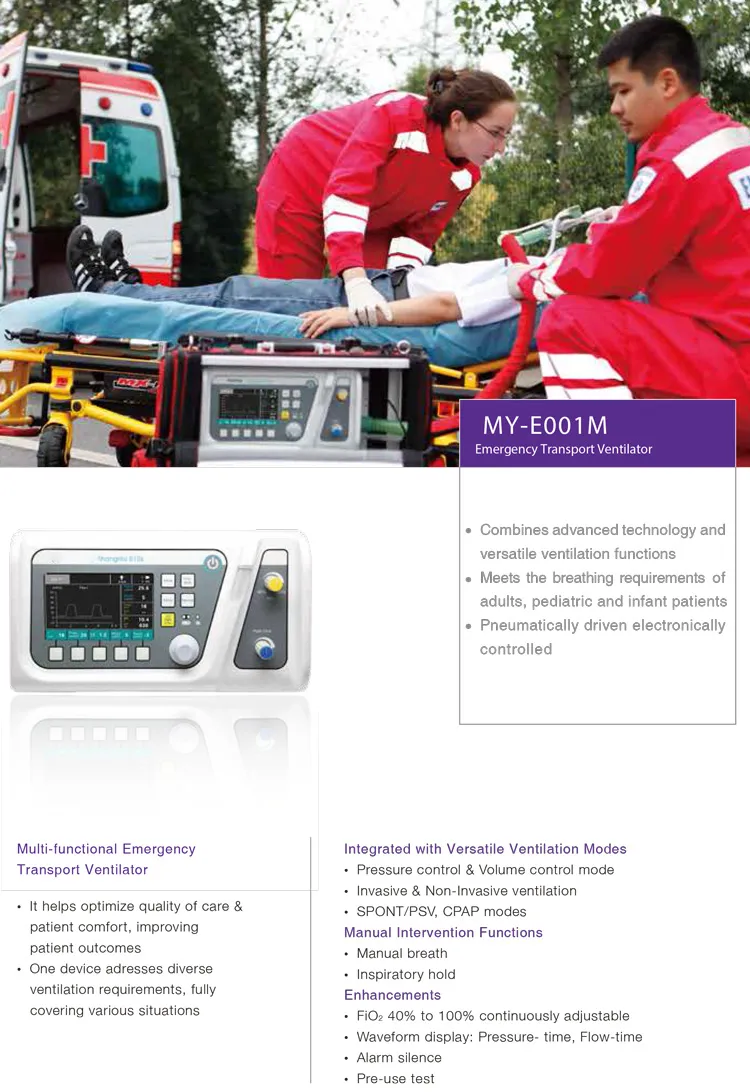 Hospital Transport Ventilator Display 1