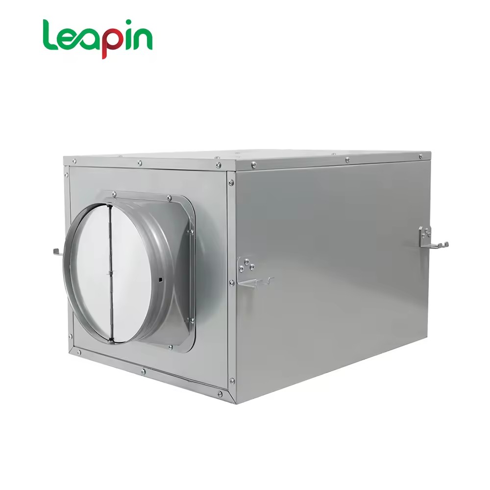 Office &amp; Residential Whole-House Fresh Air Ventilator with Inline Centrifugal Duct Fan and Purification System