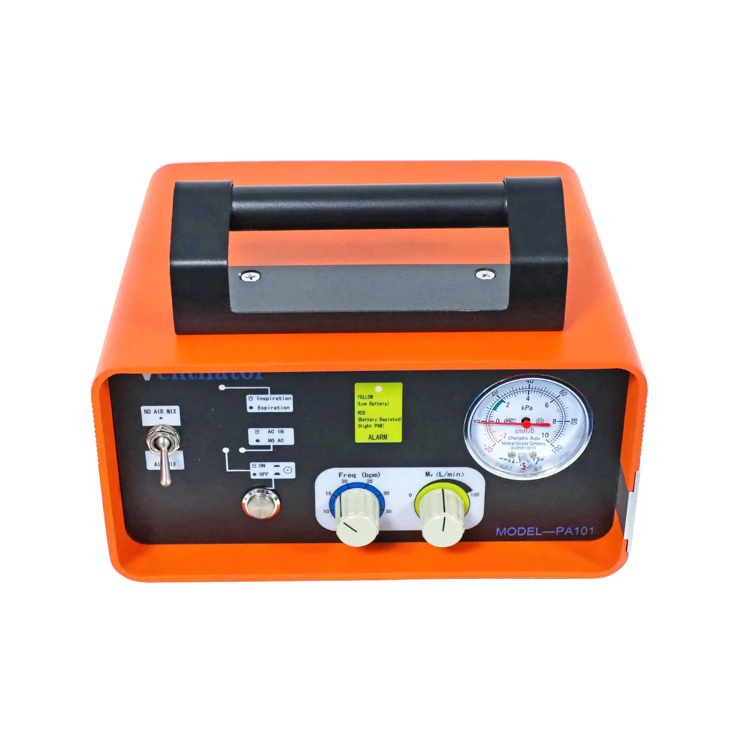 Compact PA101 Emergency Portable Ventilator for Critical Care Transport