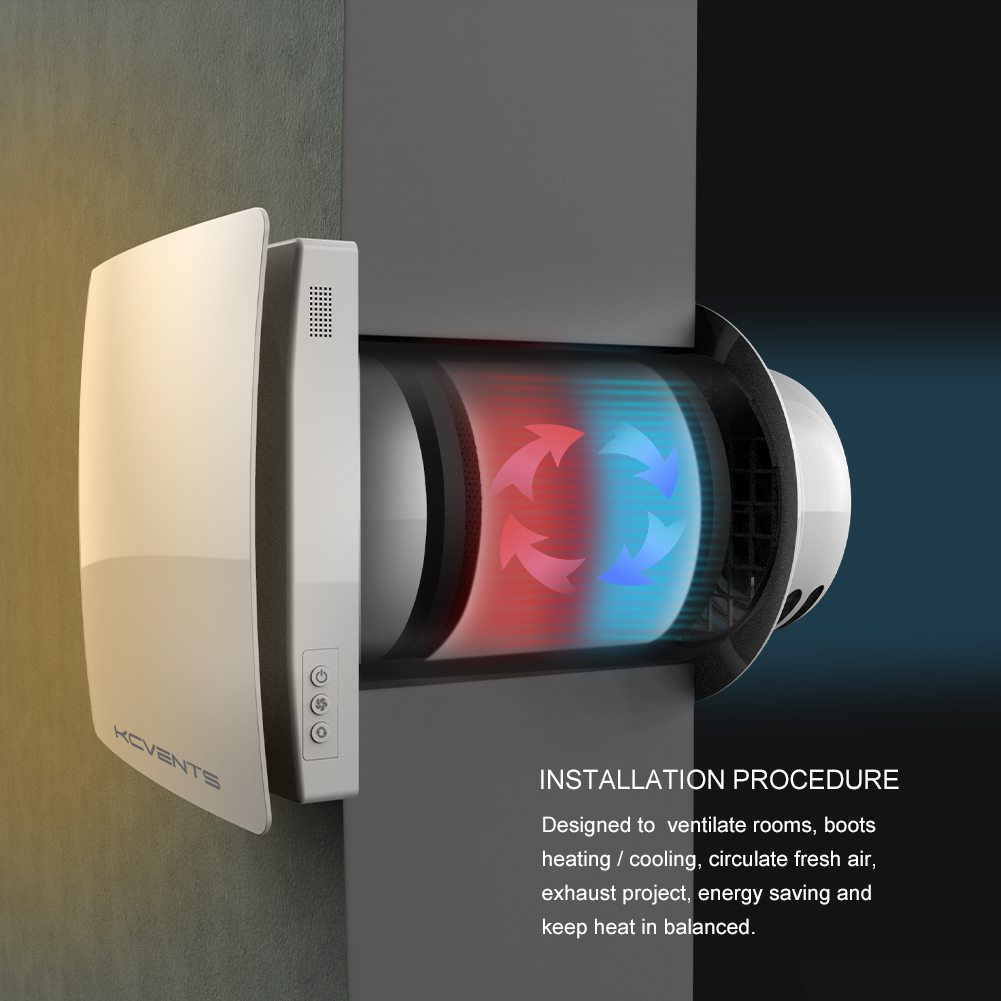 WIFI Control Single Room HRV VT501 Heat Recovery Ventilator for Residential