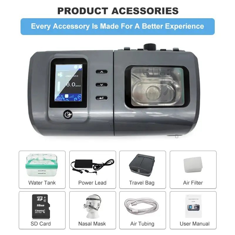 For Explosions Ventilator CPAP Single Bi-level Non-invasive Positive Pressure BiPap Respirator Snoring Stop Machine