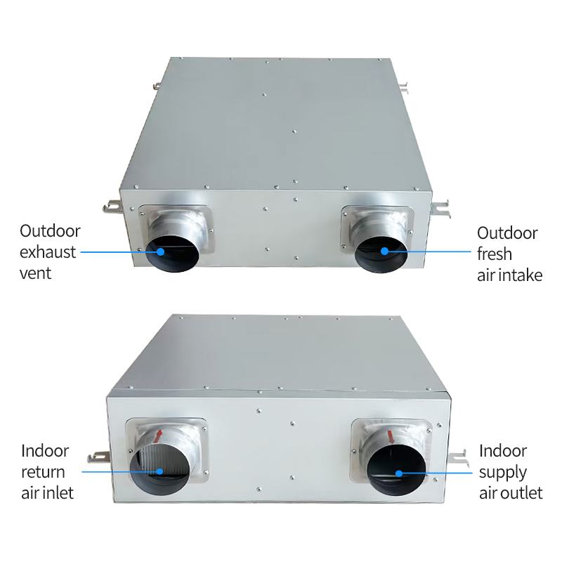 Top-Selling Lightweight Bidirectional Flow Fresh Air Ventilator with High-Strength Sheet Metal and Dual-Channel Ventilation