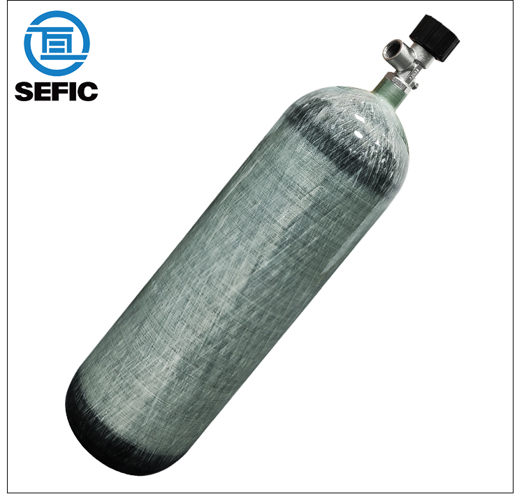 Positive Pressure Self Contained Air Breathing Apparatus Thread M18*1.5 Carbon Fiber Cylinder