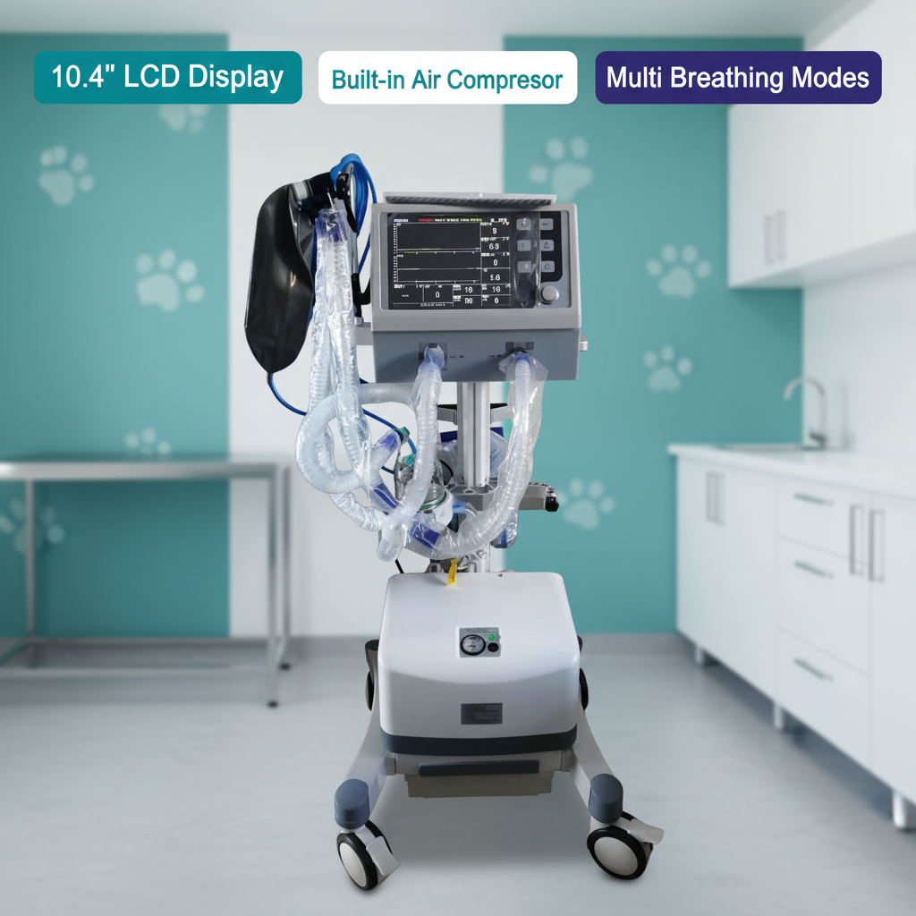 EURVET Best Selling Lightweight and Portable Ventilator Suitable for Home and Hospital Use