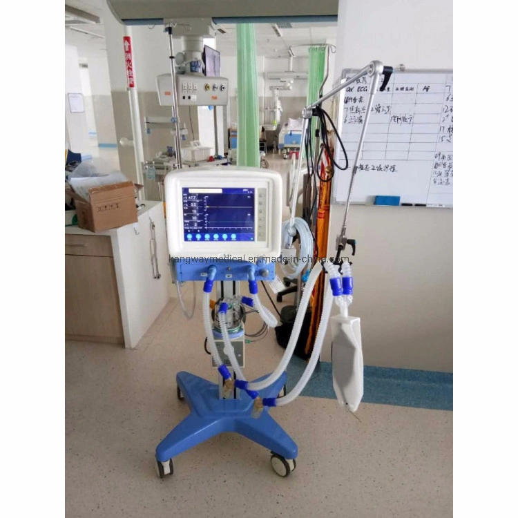 Hospital Medical ICU Ventilator with Air Compressor for Adult/Pediatric