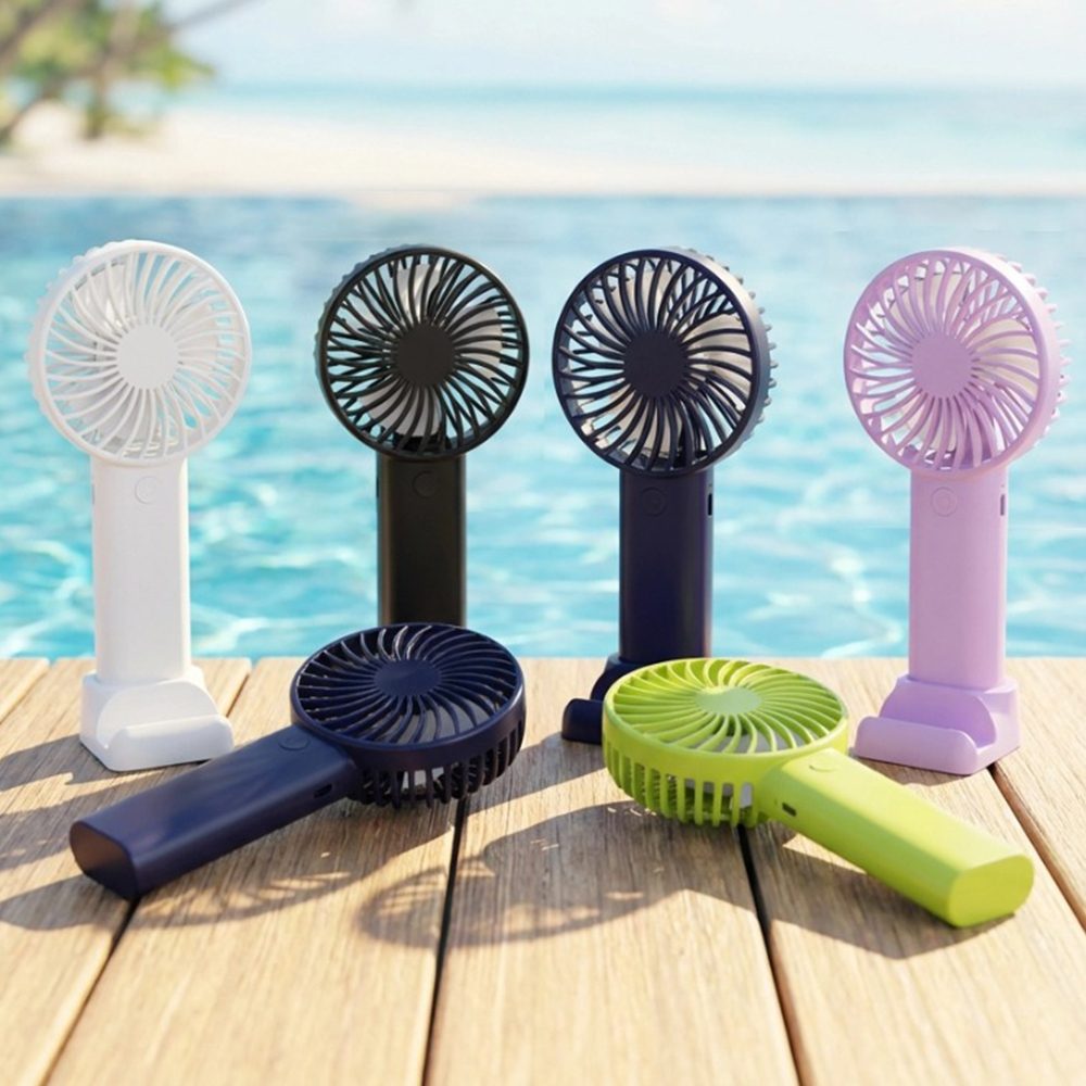 Simple Portable Mini Fan Handheld USB Rechargeable Electric Desktop Air Cooling Fan Outdoor Travel Home Hand Fans