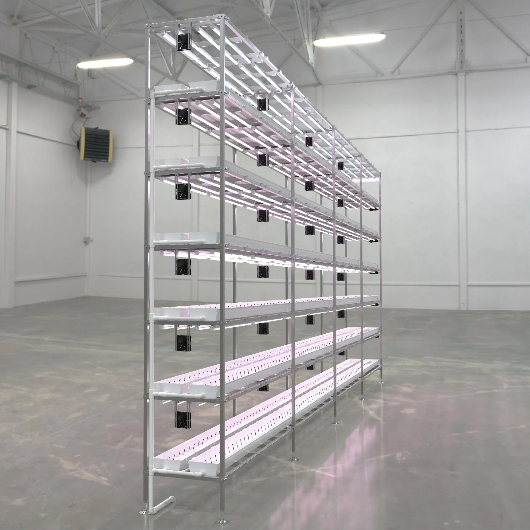 New Agriculture Smart Hydroponic Dripping System for Indoor Vertical Strawberry Farm