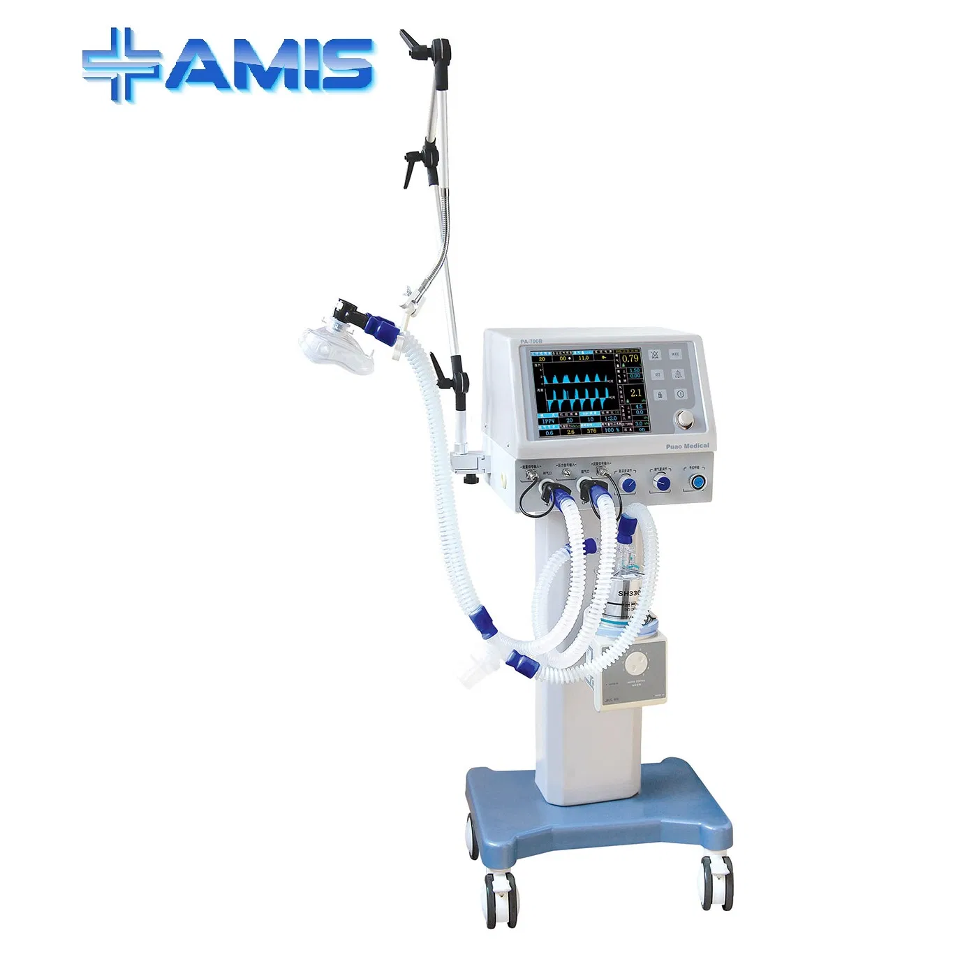 ICU Ventilator Emergency Medical Breathing Respiratory Ventilator