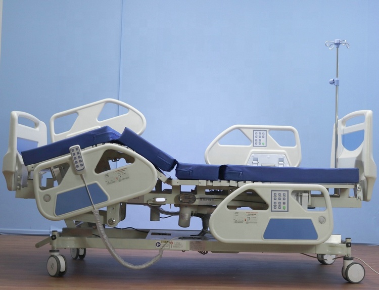 VIP ICU Ward Room Factory Directly Wholesales Automatic Multi Functions Electric Nursing Intensive Care Bed With CPR Scale