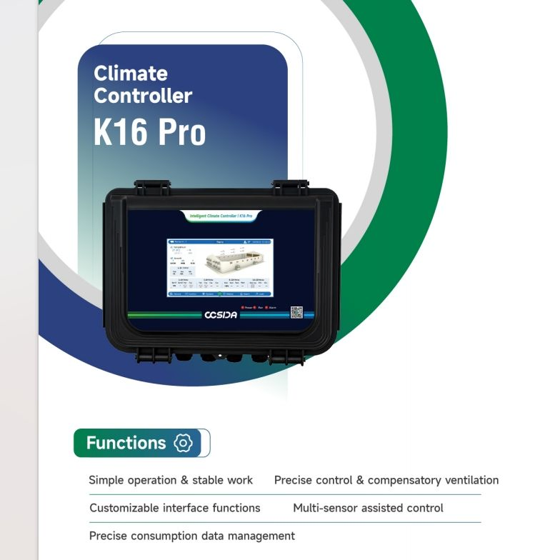 K16 PRO Multi-Sensor Assisted Climate Control System for Large Breeding Barns