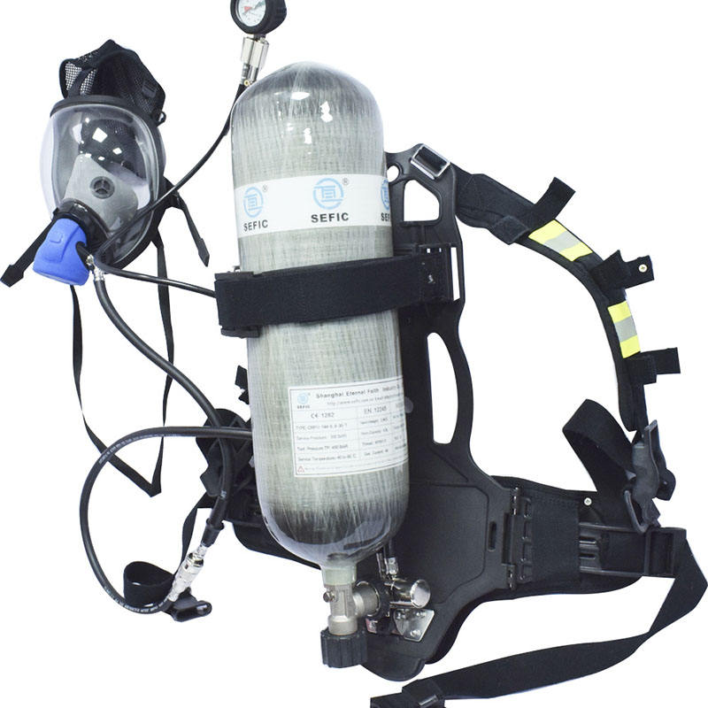 Positive Pressure Self Contained Air Breathing Apparatus Thread M18*1.5 Carbon Fiber Cylinder