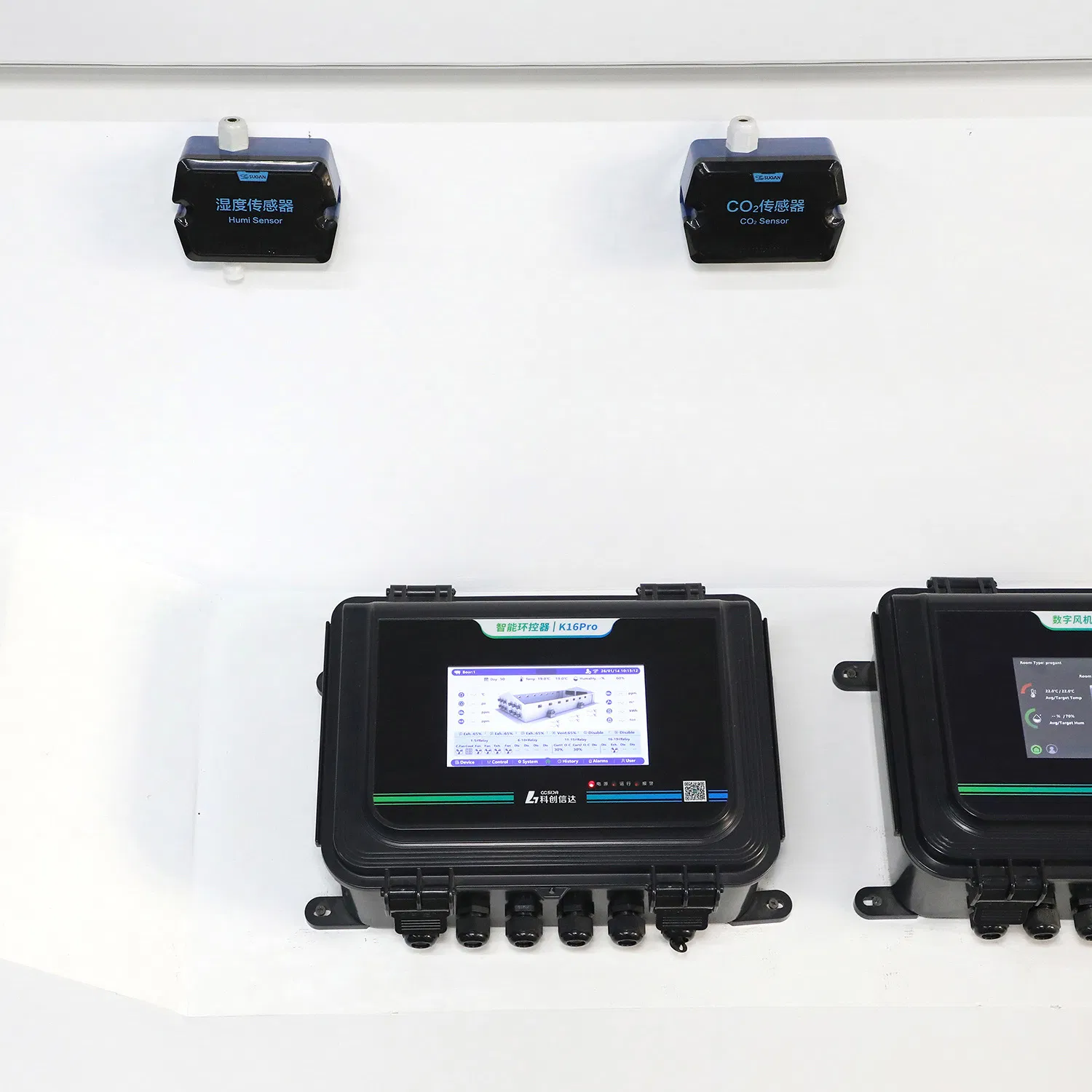 K16 PRO Farm Climate Control System with Exhaust Fan &amp; Cross-Flow Fan Management
