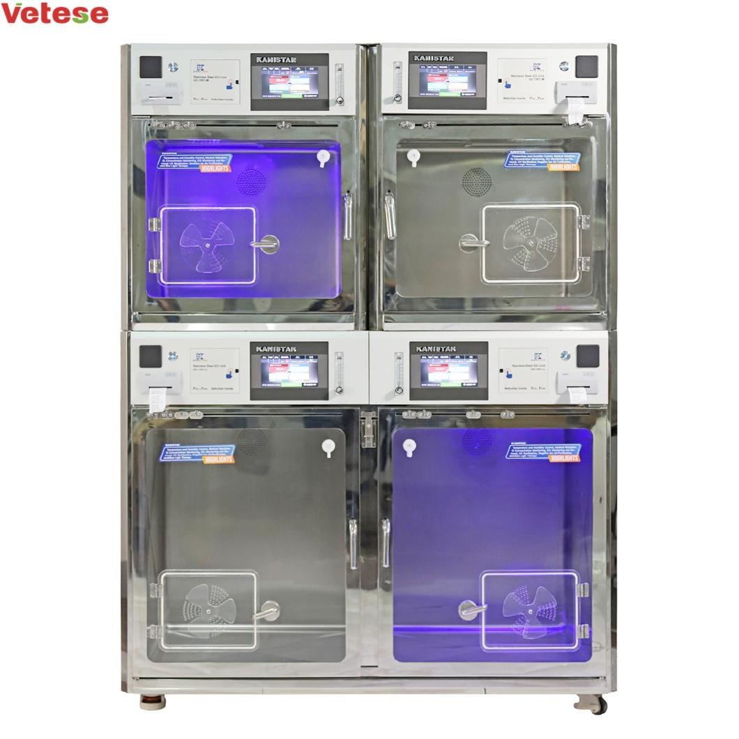 Professional Multifunction Veterinary Intensive Care Unit Stainless Steel Pet ICU Incubator