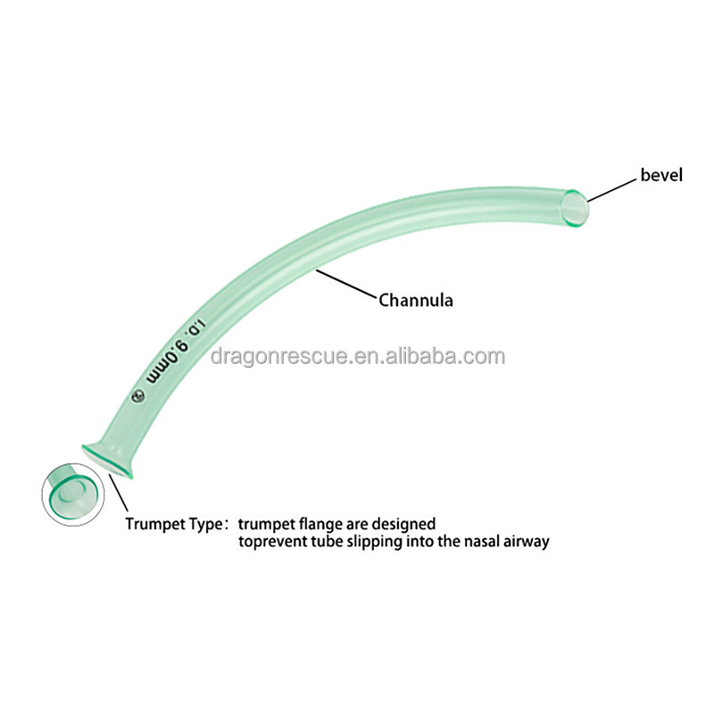 Factory Price Disposable Nasal Trumpet Tube Nasopharyngeal Airway Safe Nasopharyngeal Airway Tube