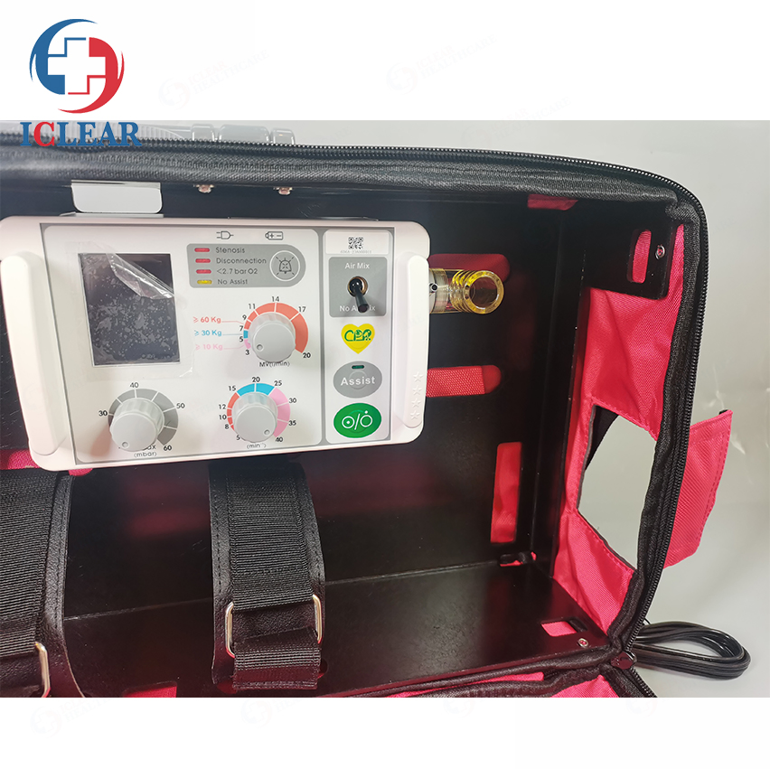 Medical Hospital Portable Rescue Emergency Transport Ventilator