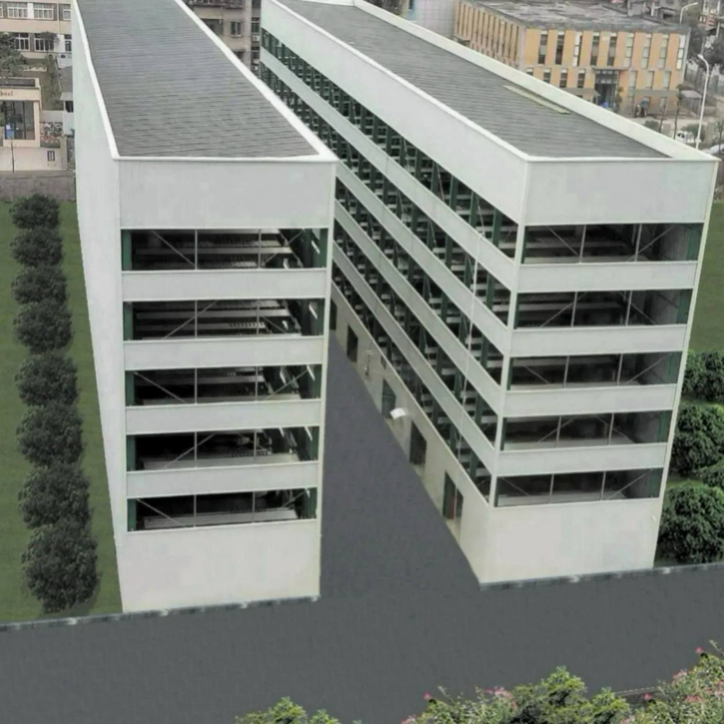High Speed Fully Automated Car Parking Tower System with Remote Monitoring and Management Tools