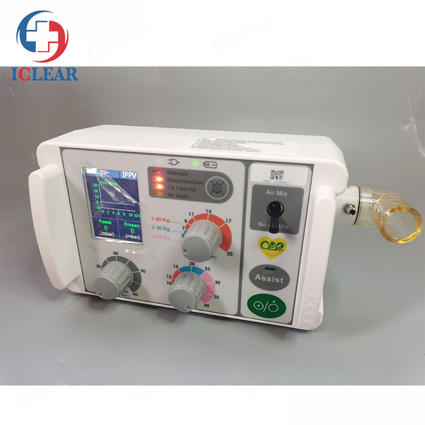 Medical Hospital Portable Rescue Emergency Transport Ventilator