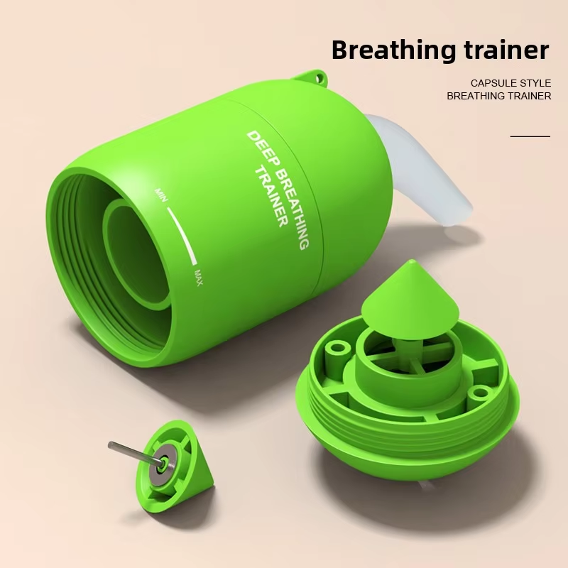 Deep Breathing Trainer for Home Use Uses Venturi Effect Generate Airflow Feedback Creating Positive Pressure Resonance Abdominal