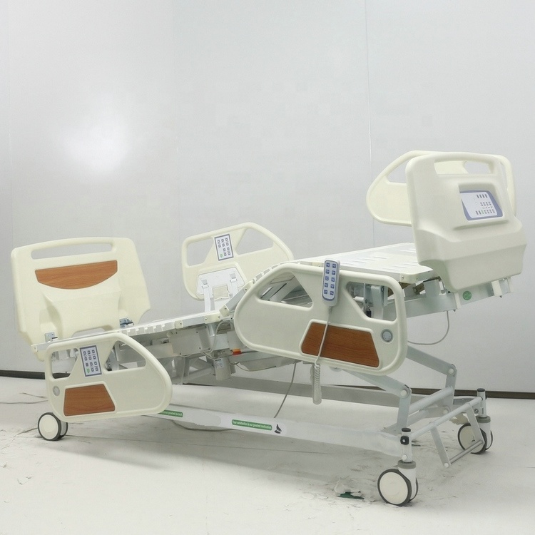 High Quality VIP ICU Ward Room Automatic Multi Electric Five Functions Intensive Care Patient Nursing Bed with ACP Button CPR