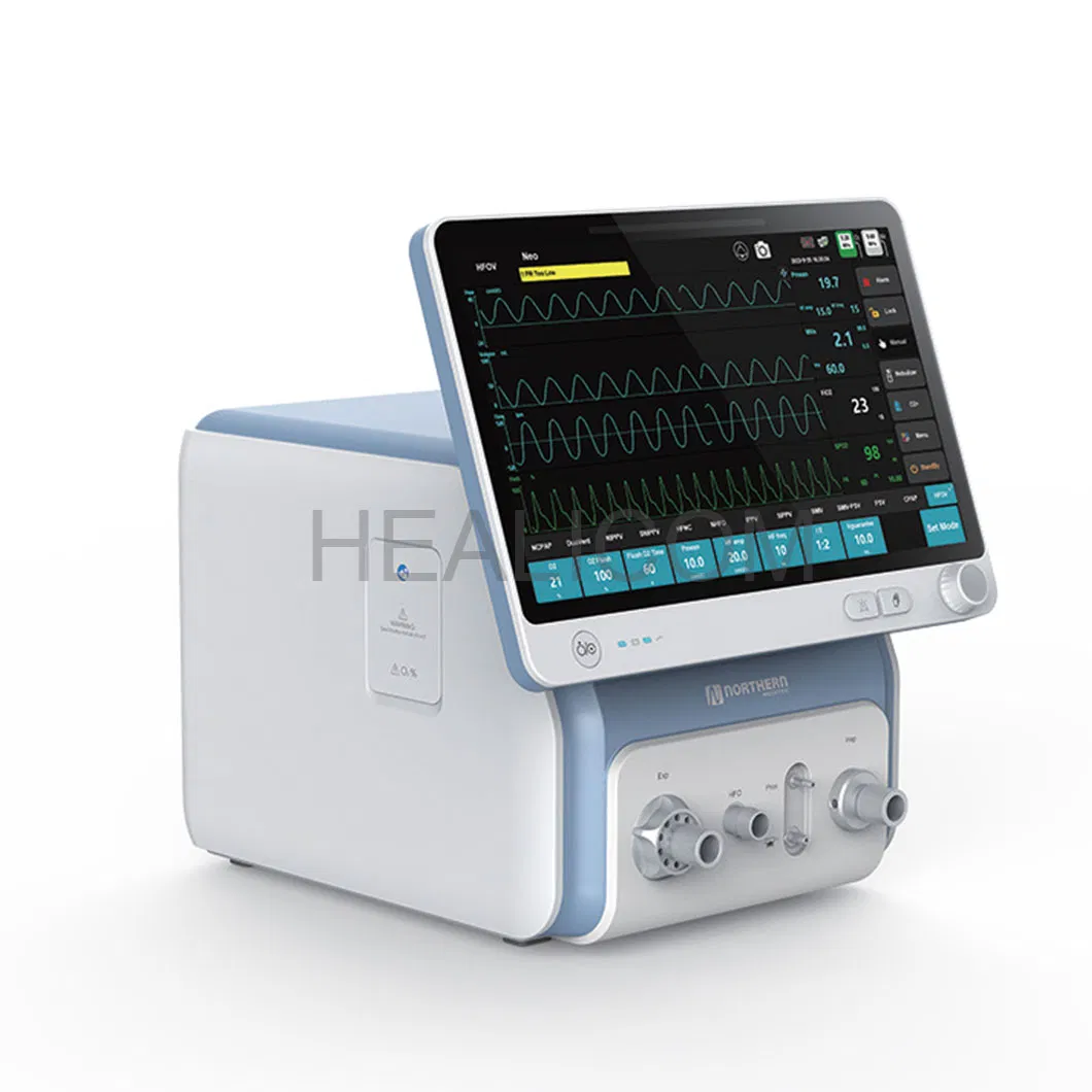 Hospital Transport High Frequency Neonatal Ventilator with Built-in Air and Oxygen Mixer