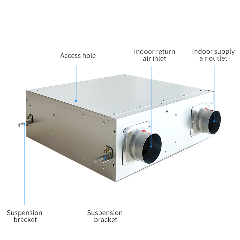 Top-Selling Lightweight Bidirectional Flow Fresh Air Ventilator with High-Strength Sheet Metal and Dual-Channel Ventilation