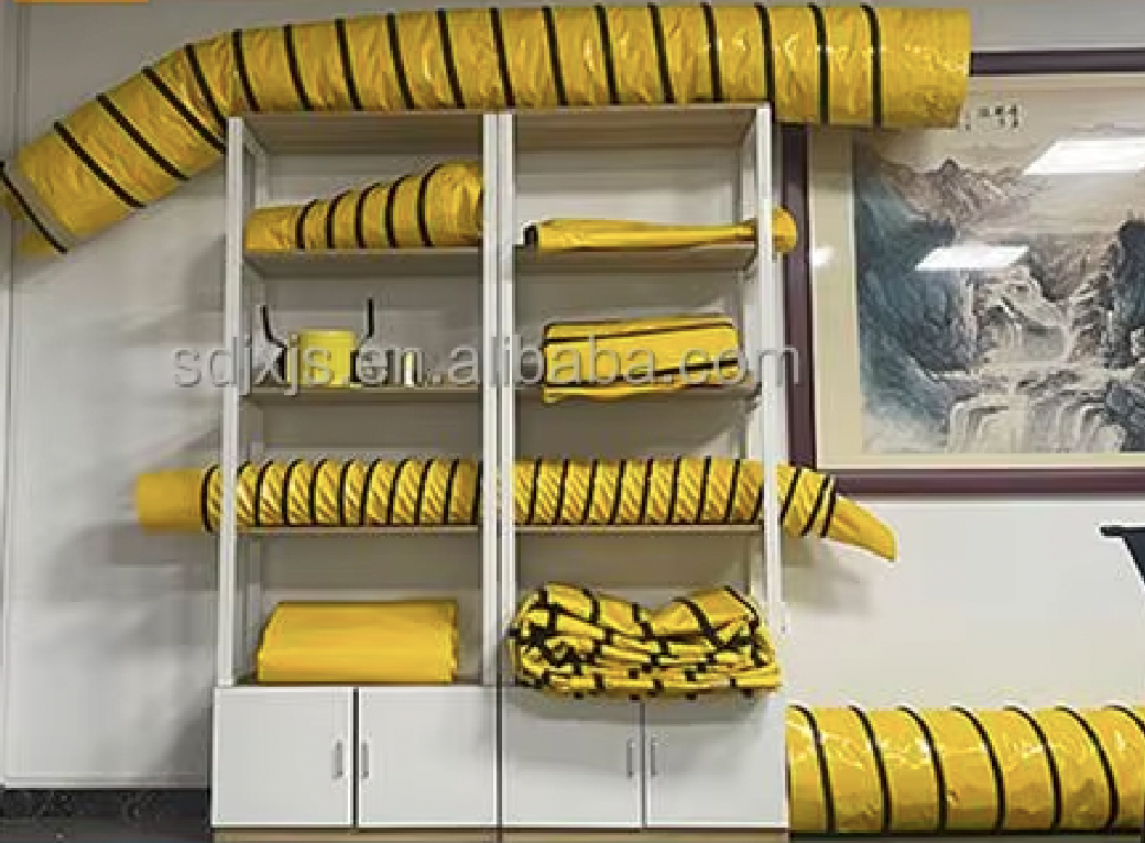 High Quality PVC Flexible Aircraft Air Duct Preconditioned Insulated Ventilation Hose Ground Cooling Airport Bridge System