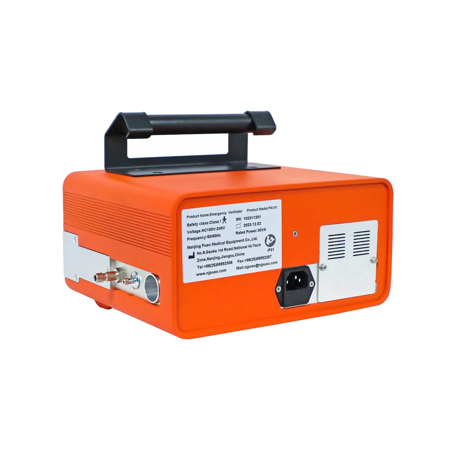 Compact PA101 Emergency Portable Ventilator for Critical Care Transport