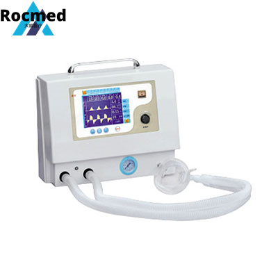 Neonatal Child Adult 10.4 Inch Color TFT Display Medical ICU Ventilator with Air Compressor
