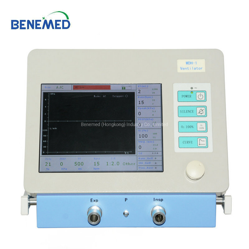 10.4 Inch LCD Touch Screen Adult, Pediatric and Neonatal Hospital Surgical ICU Ventilator