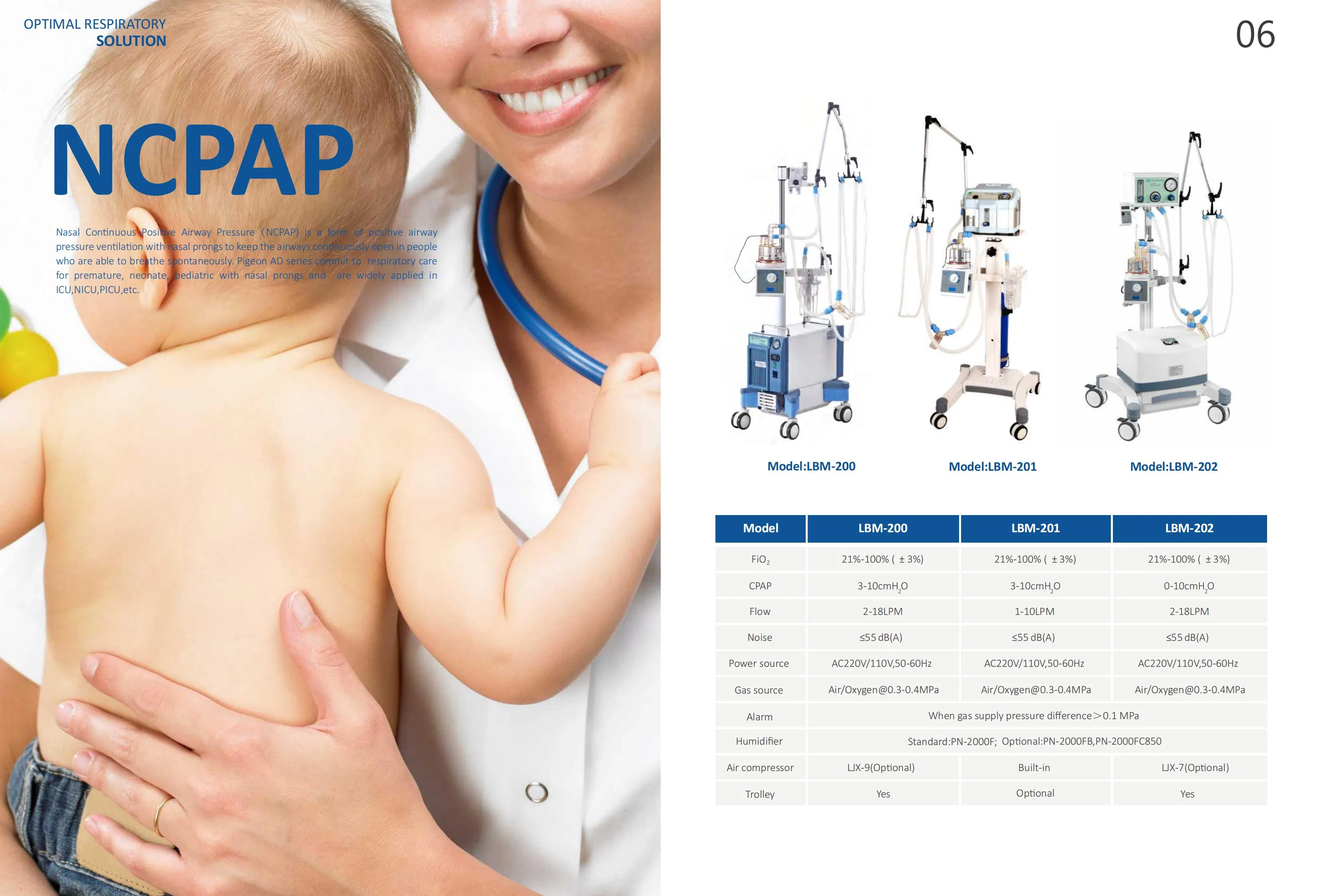 Medical Breathing Apparatus Ncpap Bubble Generator Infant Bubble CPAP Neonatal CPAP System