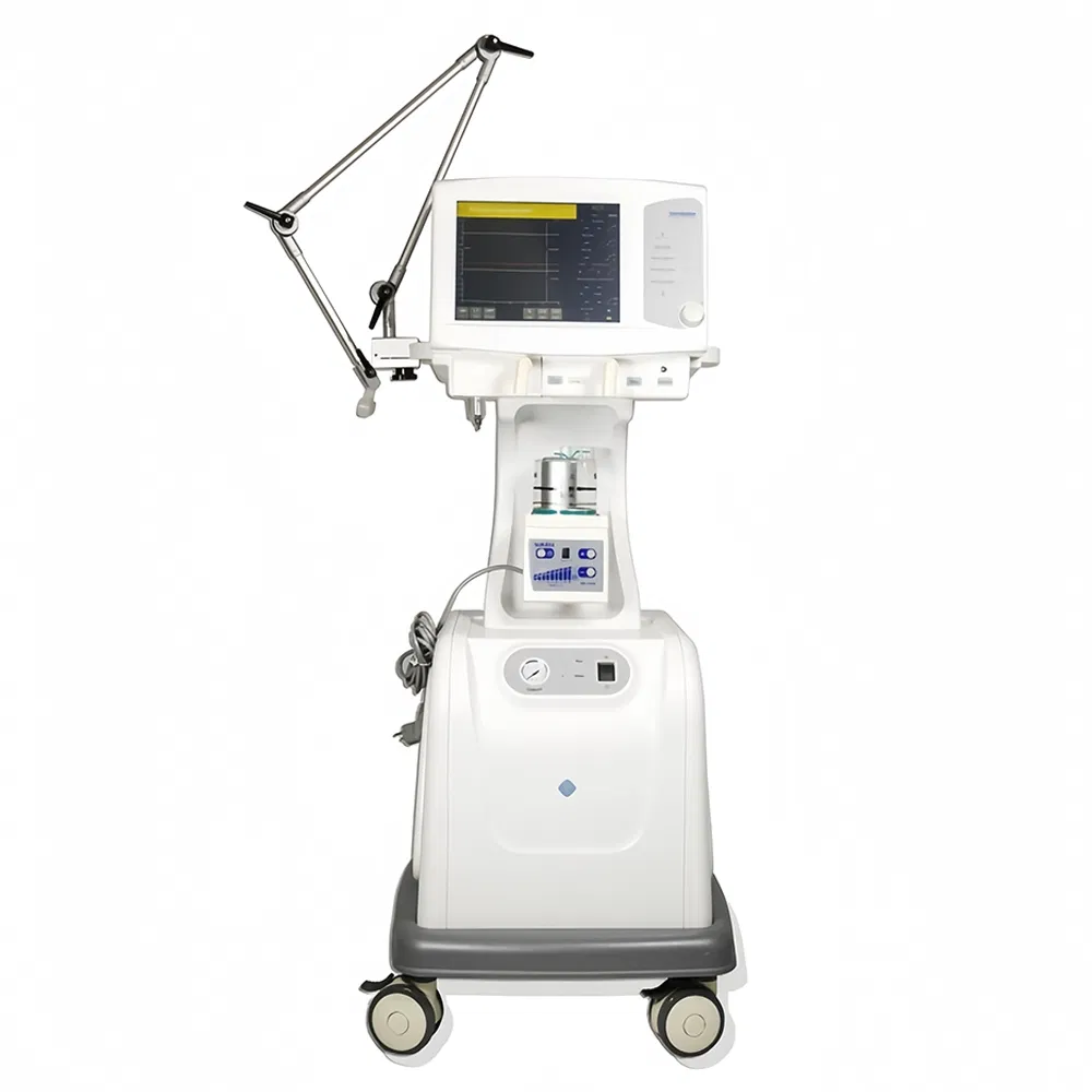 Medical Hospital ICU Ventilator for Neonatal Child Adult, CE ISO13485, Accurate Safe Machine, Therapy Emergency Surgical Ventilation