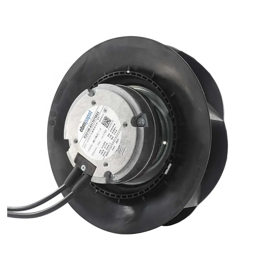 ebmpapst EC Plug Fan 133mm to 1000mm Backward Metal Plastic Impeller 0-10V PWM Control Centrifugal Cooling Fan