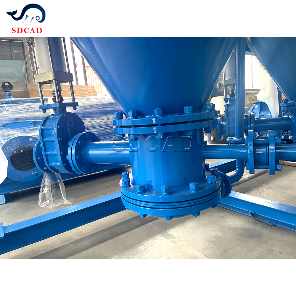 Positive Pressure Pneumatic System for Ton Bag Powder Feeding to Silo with High Efficiency Blower and Continuous Operation