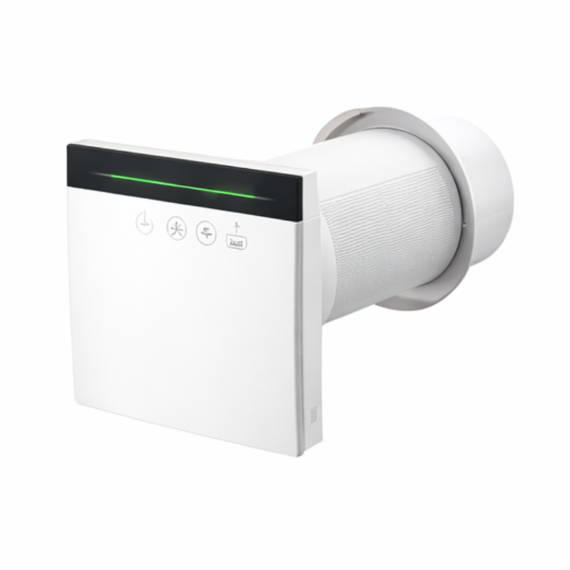 Smart EC Energy Recovery Ventilator With WiFi Control Air Recuperator HVAC System Single Room Heat Recovery Ventilation